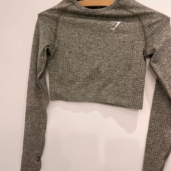 Gymshark small green crop top - Picture 1 of 4